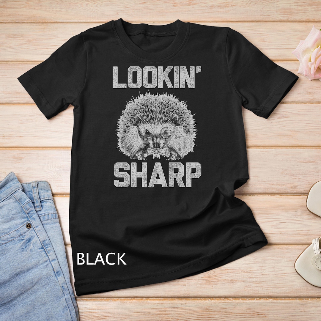 Looking Sharp Fancy Hedgehog Graphic Premium T-shirt Sweatshirt - Etsy