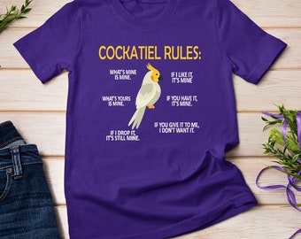 Cockatiel Rules Cockatiel Owner Bird Cockatiel Parrot T-Shirt Sweatshirt