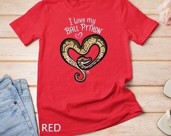 I Love My Ball Python Snake Shirt Python Lover Camiseta Sudadera