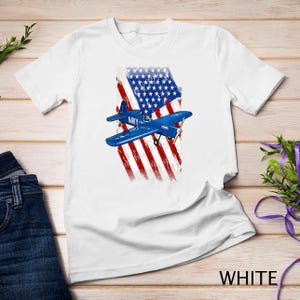 Nobler Control Line RC Airplane 4th of July USA T-Shirt Sweatshirt
