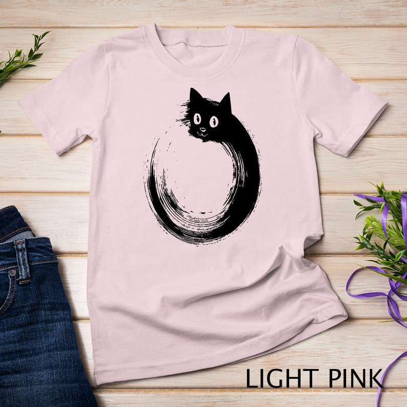Cute Cat Zen Circle Meditation T-shirt Sweatshirt - Etsy