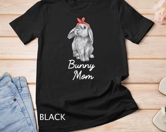 Lop Eared Bunny Rabbit Mom Drawing Bunny Lover T-Shirt Sweatshirt
