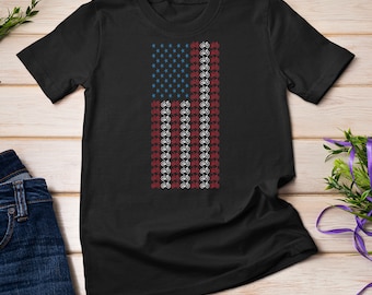 Bicycle American Flag 4th of July Cycling Cyclist Men Women T-Shirt Sweatshirt