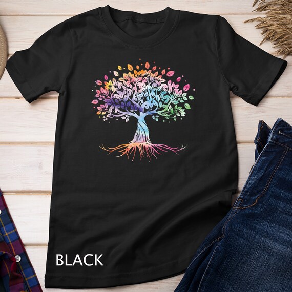 Colorful Life Is Really Good Vintage Unique Tree Art Gift T-Shirt Colorful Life Is Really Good Vintage Unique Tree Art Gift T-Shirt