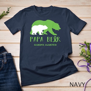 Papa Bear Glaucoma Awareness T-Shirt Sweatshirt