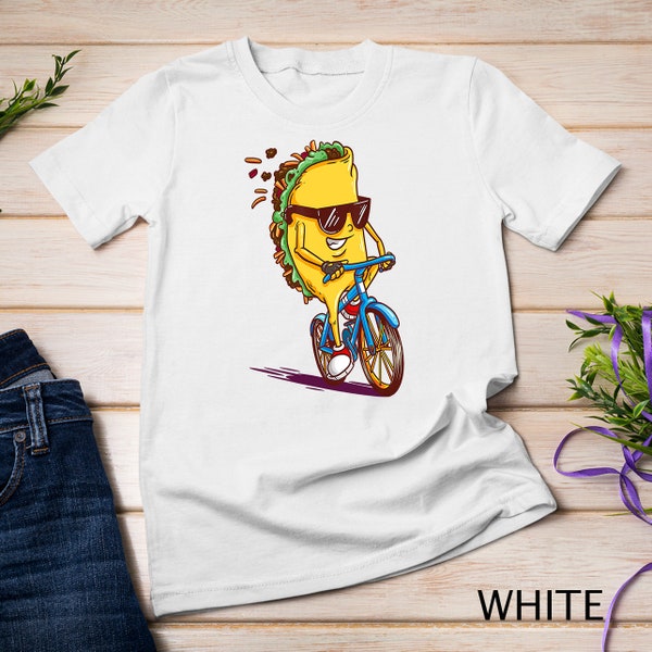 I Cycle Because I Freakin' Love Tacos T-Shirt - Cycling Gift