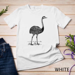 Emu Vogel Kunst Langarm niedlich Emu Vogel T-Shirt Sweatshirt