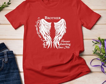 Brother Guardian Angel Memorial Gift voor verlies van broer T-shirt sweatshirt