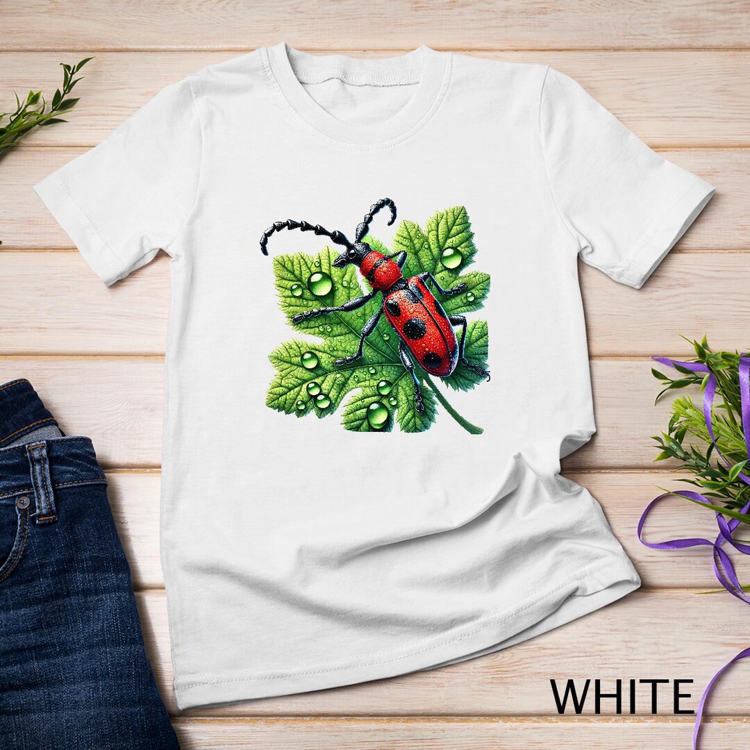 Stylie Bug Cartoon-style Bug on a Leaf Cute Insect Illustration With Dew, Playful ...