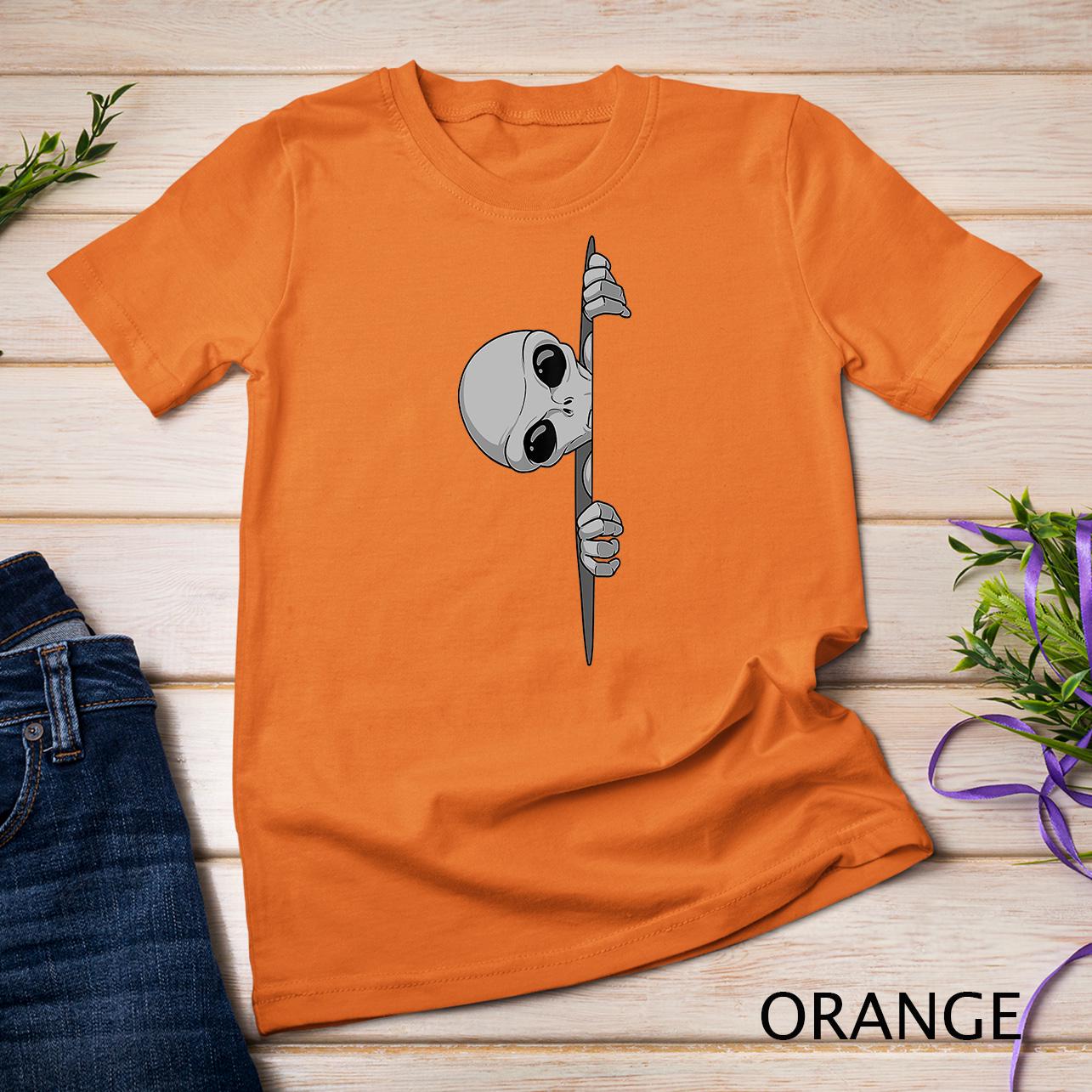Funny Grey Alien Area 51 Ufo Peaking Zeta Reticuli T-Shirt | SHEIN A