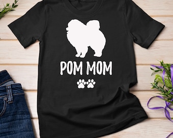 Funny Pom Shirt Pomeranian Mom Pom Lover T-Shirt Sweatshirt