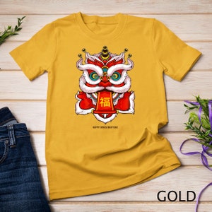 Lion Dance Head Happy Chinese New Year 2025 T-Shirt Sweatshirt