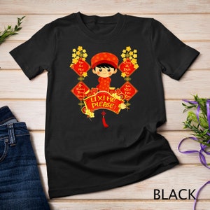 Li Xi Me Please Vietnamese Red Cute Ao Dai Boy Flowers 2025 T-Shirt Sweatshirt