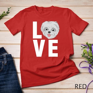Cute Maltese Design For Men Women Maltese Breed Dog Lovers T-shirt Sweatshirt