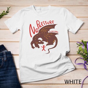 Geconfronteerd met de draak No Pressure, No Big Deal Cartoon Adventure T-shirt sweater