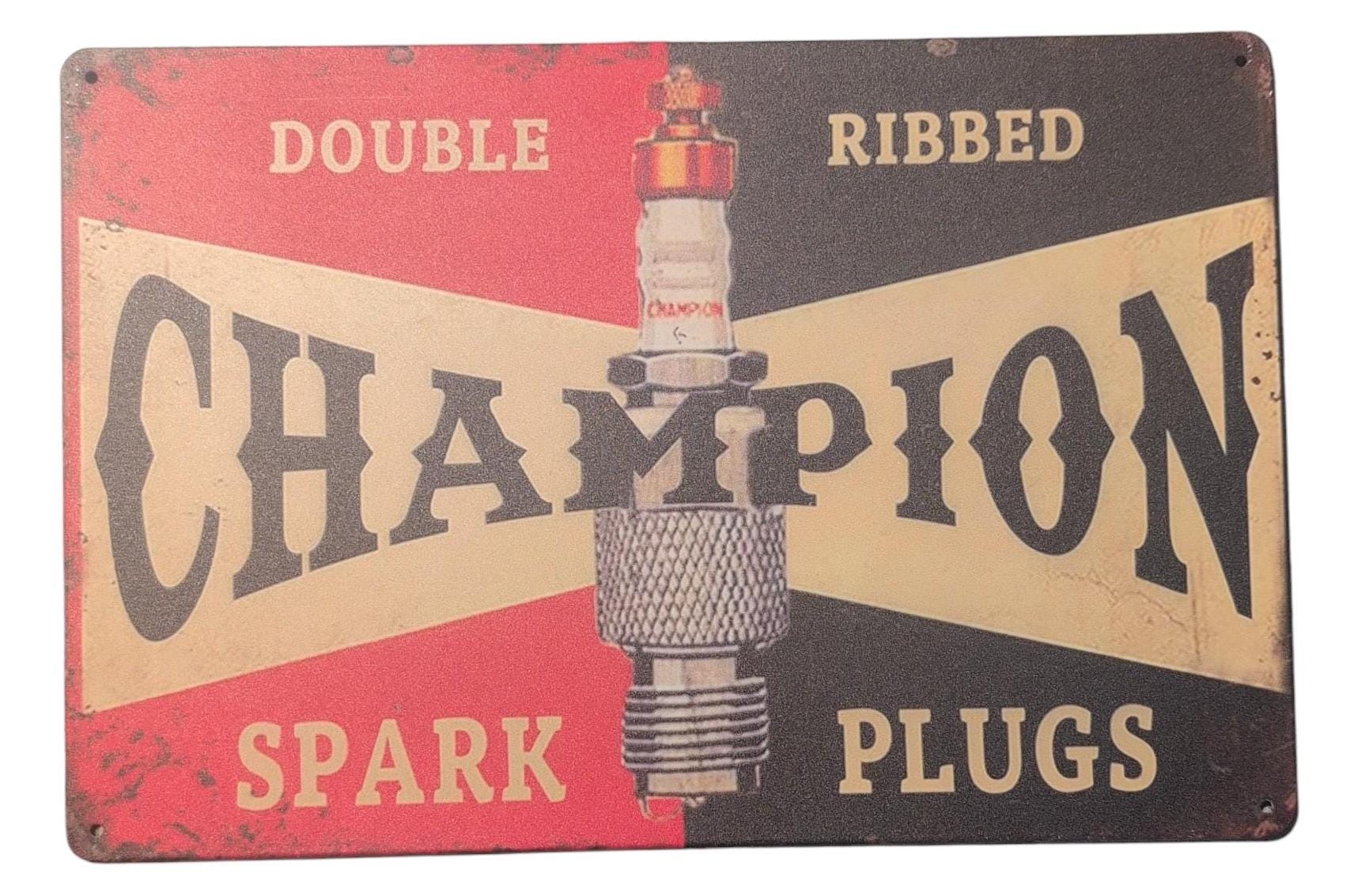 Champion Spark Plug Sign - Etsy