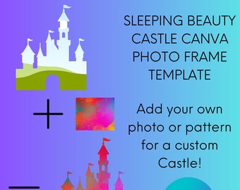 Sleeping Beauty Castle Canva Frame Template - Customize in Canva