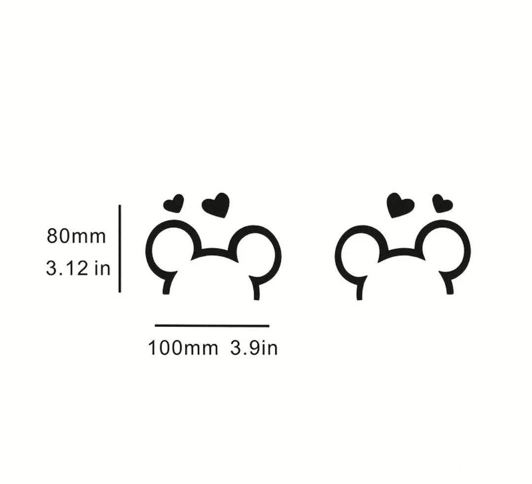 Mickey Mouse Car Decals Etsy