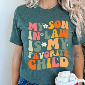 Funny Family Humor Quote Retro SVG - My Son In Law Is My Favorite Child