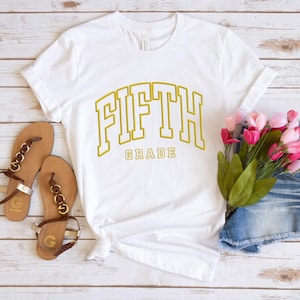 Fifth Grade Shirt, Back to School Elementary Shirt, Retro 5th Grader Shirt, Kids First Day of School Outfit, Elementary School, Gift for Her