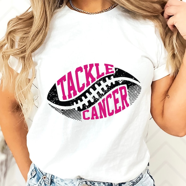 Tackle Cancer Shirt, Football Cancer Shirt, Tackle Cancer Football Shirt, Football Cancer Shirt, Cancer Shirt