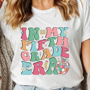 In My Fifth Grade Era Shirt, Retro 5th Grader Shirt, Kids First Day of School Outfit, Back to School Elementary Gift, Elementary School