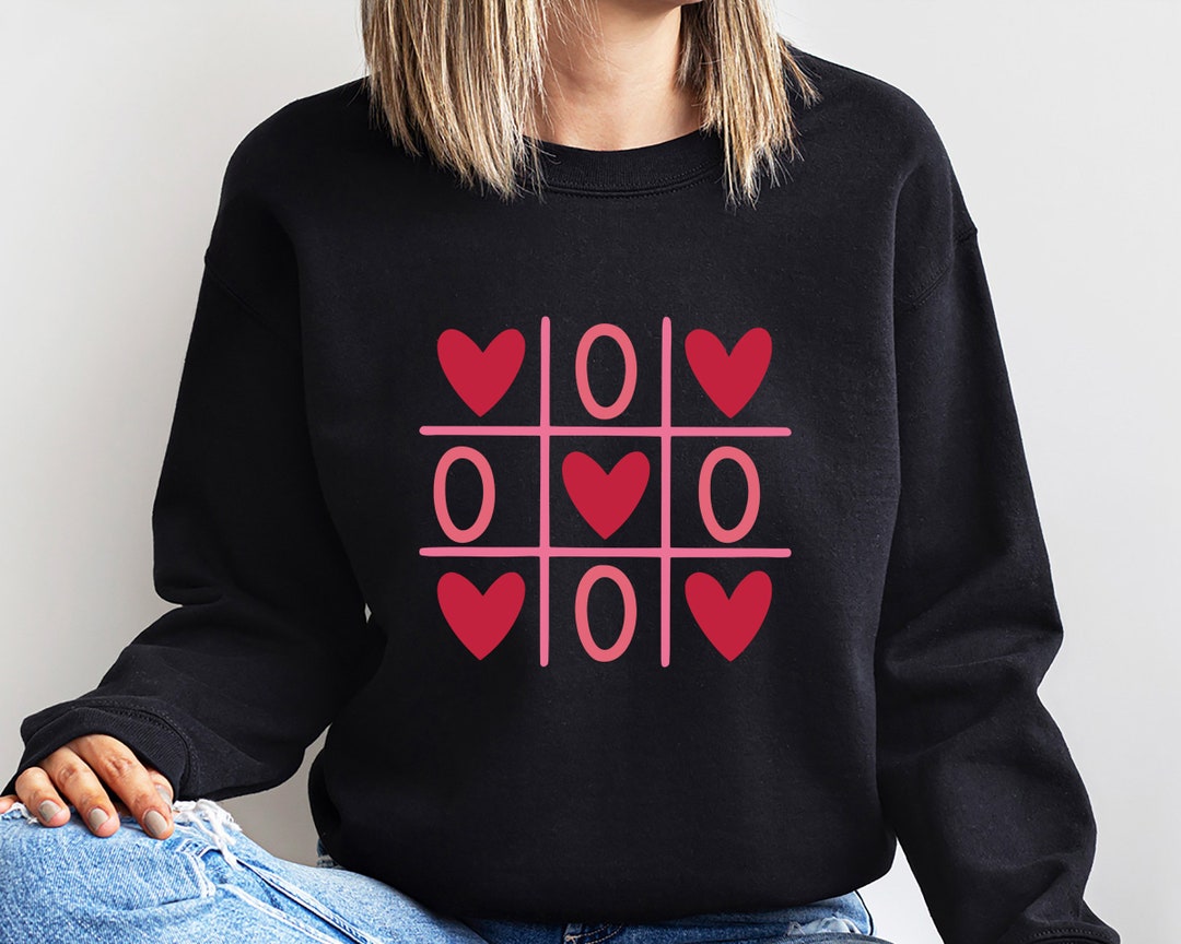 Green Heart Detail Boxy Sweatshirt