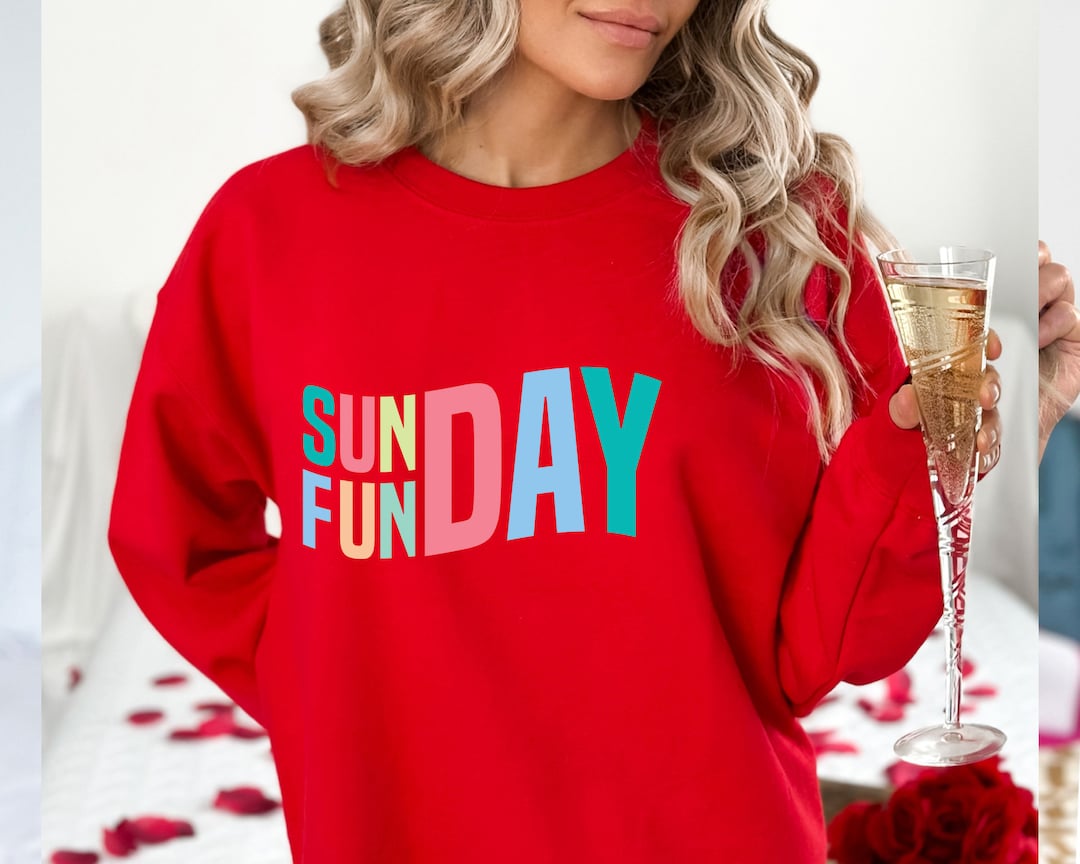 Sunday Funday Sweatshirt, Cute Football Sweatshirt, Game Day Top, Funny Sweatshirts, Cute