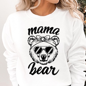 Mama Bear Sweatshirt, Gift for Mother&#39;s Day, Mom Bear Sweatshirt, Cute Mom Hoodie