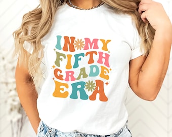 In My Fifth Grade Era Shirt, Back to School Elementary Shirt, Retro 5th Grader Shirt, Kids First Day of School Outfit, Elementary School