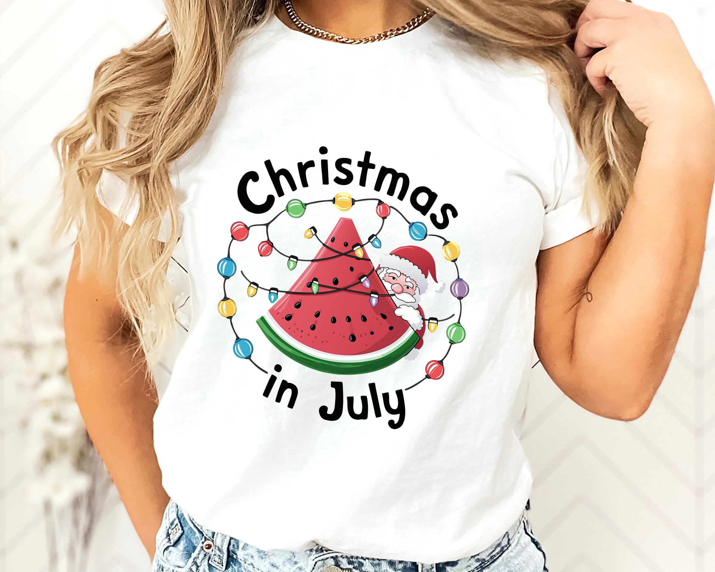 christmas in july t shirts