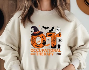 Spooky Season OT Sweatshirt: Halloween Occupational Therapy Hoodie