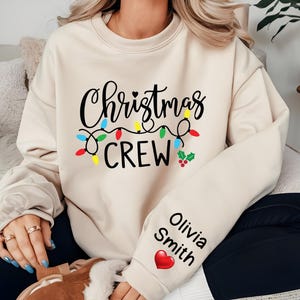 Personalized Christmas Crew Sweatshirt, Family Christmas Hoodie, Family Christmas Sweat, Christmas Hoodie, Happy New Year