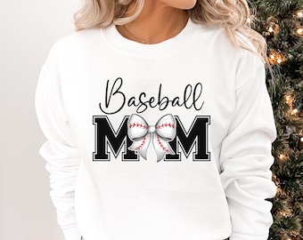 Baseball Mom Sweatshirt, Sport Mom Hoodie, Baseball Lover Gift, Game Day Outfit