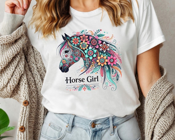 In My Horse Girl Shirt, Horse Lover Shirt, Horse Girl Shirt, Equestrian Tee, Horse Rider Gift, Gift for Horse Lover, Gift for Girl