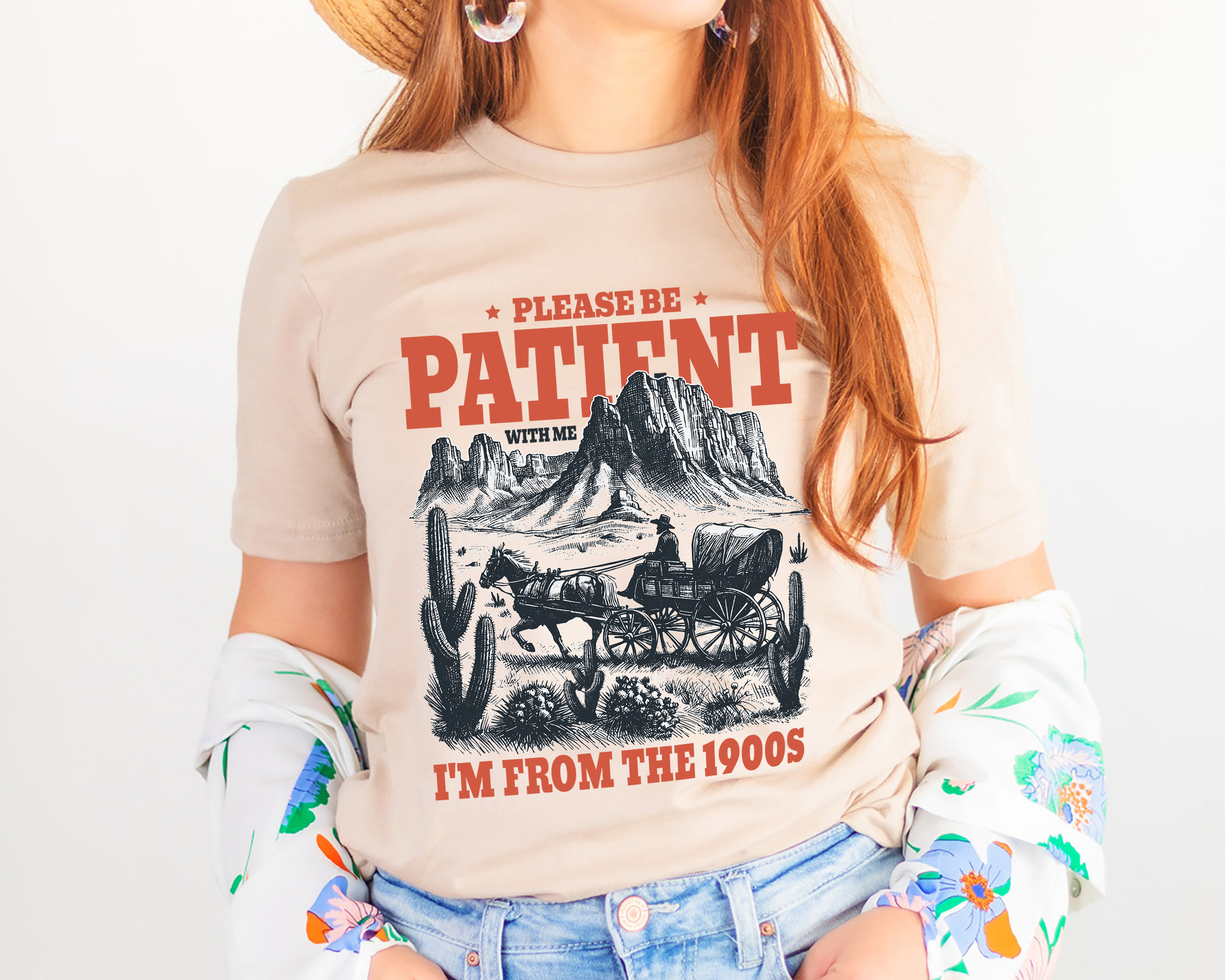 Please Be Patient with Me I'm from the 1900s Shirt, 1900s Graphic Tee, Western Graphic Tee, Funny Graphic Shirt, Born in 1900s Birthday Gift