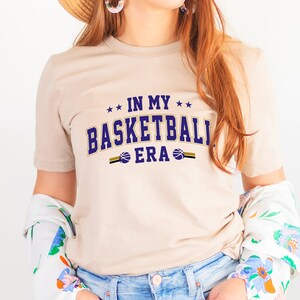 In My Basketball Era Shirt, Cool Shirt for Basketball Fan, Basketball Season Outfit, Basketball Player Game Day Tshirt, Basketball Lover Tee