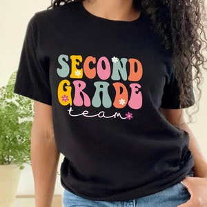 Second Grade Team Shirt, Second Grade Teacher Shirt, 2nd Grade Team Group Shirts, Teacher Gift, Kids Second Grade Tee, Hello School Tee