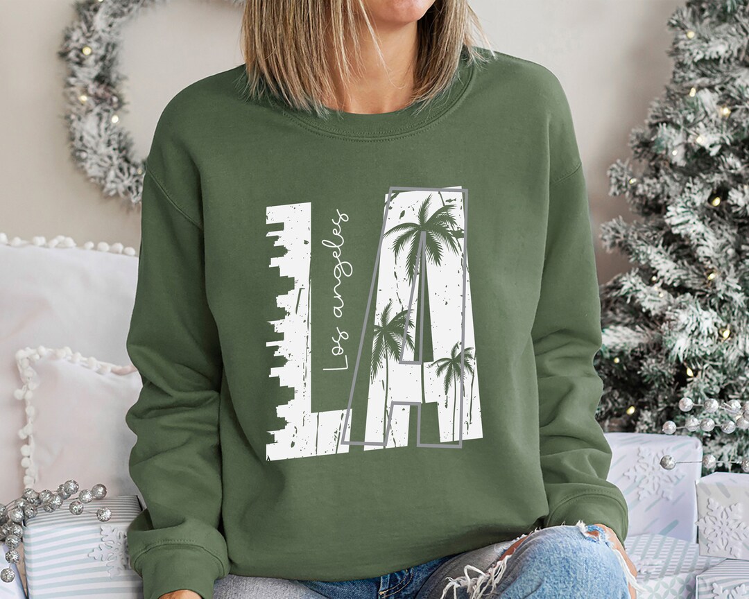 Los Angeles Sweatshirt, Los Angeles California Crewneck, California ...