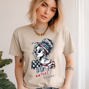 Trump Girl Shirt, President Trump Tshirt, MAGA Tee, President Trump, Never Surrender, USA Election, Make America Great Again