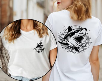 Shark in the Ocean Shirt, Shark Tee, Shark Lover Tshirt