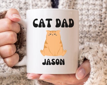 Personalized Cat Dad Mug, Grumpy Cat, Angry Cat, Custom Cat Dad Mug, Grumpy Cat Mug, Angry Cat Mug, Custom Cat Mug, Cat Dad Gifts