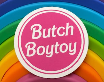 Butch Boytoy Sticker Butch Lesbian GNC Dyke Pride