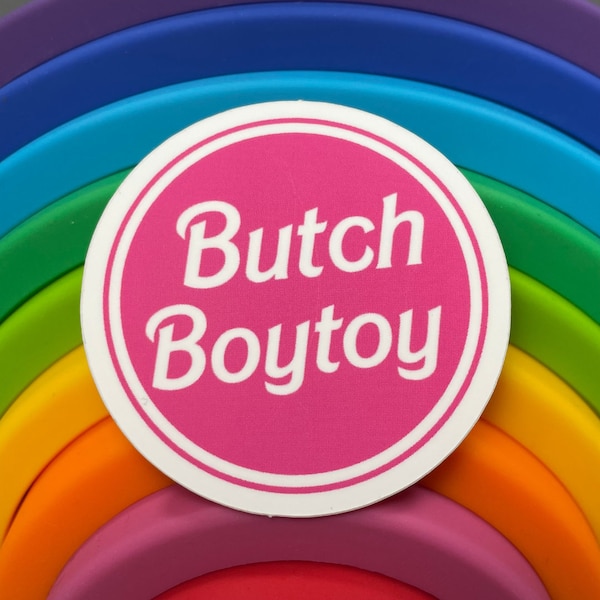 Butch Boytoy Sticker Butch Lesbian GNC Dyke Pride