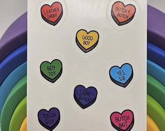 Butch Lesbian Dyke Mini Stickers for Phone Case, Laptop, Water Bottle, Butch4Butch