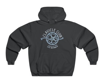 Clavicle Club Hoodie - Broken Clavicle Lifetime Member - Mountain Bikers Gift