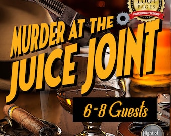 Murder at the Juice Joint | Roaring 20s Speakeasy Murder Mystery Party Game|Prohibition WhoDunIt 1920s Gangster Mafia Party Theme|6-8 Adults