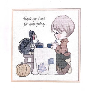 PDF Digital Download - Precious Moments Cross Stitch Pattern - Thank You Lord For Everything