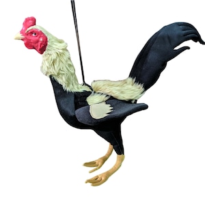 Handcraft Rooster Silicone Doll Figurine Exercise Handmade from fabric Collectibles C004