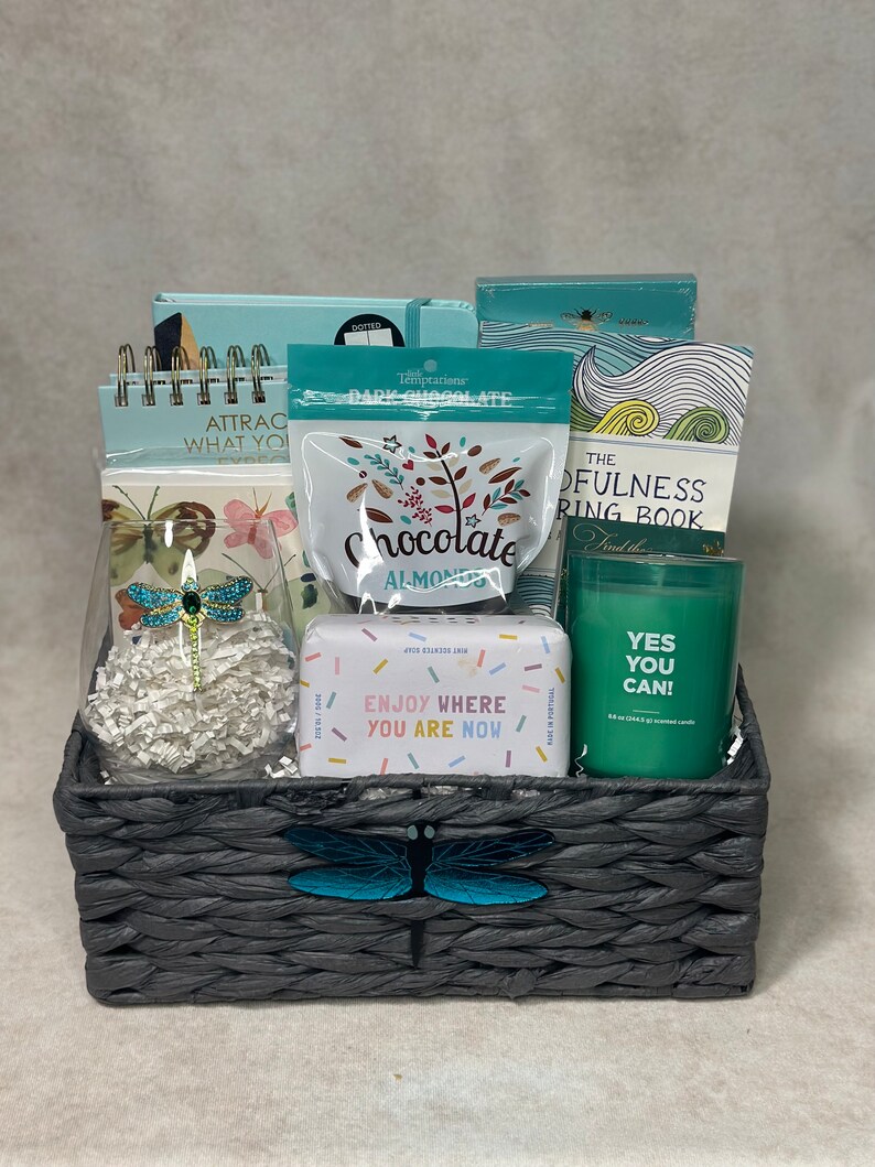 Encouragement Gift Basket, Thinking of You Basket, Energy Care Basket